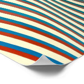 Poster Bridget Riley peinture abstraite (Coin)