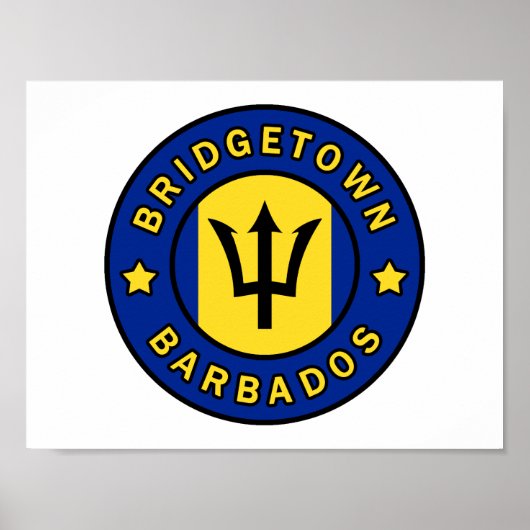 Poster Bridgetown Barbade (Devant)