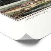 Poster Bridgton, ME Carte panoramique - 1888 (Coin)