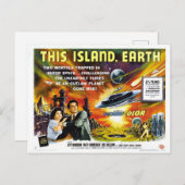 Poster Briefkaart van deze Island Earth Classic Fi (Voorkant / Achterkant)