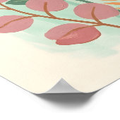 Poster Bright Abstract Flower Botanical Art,Spring floral (Coin)