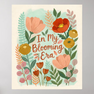 Poster Bright Abstract Flower Botanical Art,Spring floral