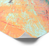 Poster Bright artistic splashes. Abstract painting trendy (Coin)