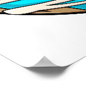 Poster Bright Blue Donut (Coin)