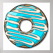 Poster Bright Blue Donut (Devant)