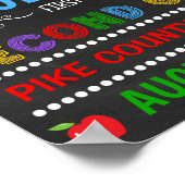 Poster Bright Chalkboard First Day of Second Grade Sign (Coin)