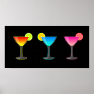 Poster Bright Cocktail Trio