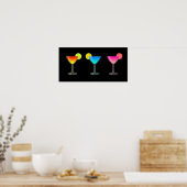 Poster Bright Cocktail Trio (Cuisine)