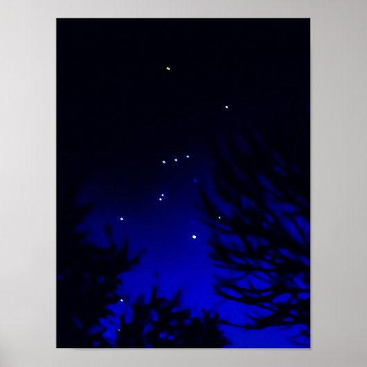 Poster Bright Constellation d'Orion avec Betelgeuse Star (Devant)