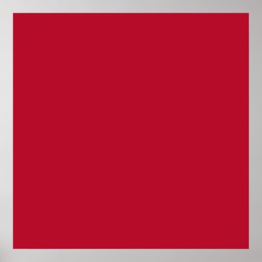 Poster Bright Crimson Rouge Solid Trend Couleur Arrière - (Devant)