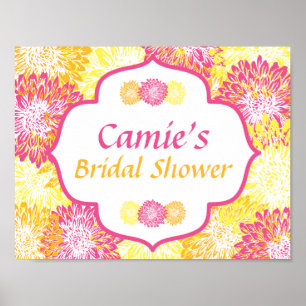 Poster Bright Floral Vrijgezellenfeest