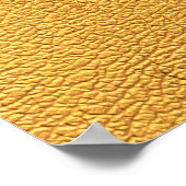 Poster Bright Gold Leather : Arrière - plan texturé (Coin)