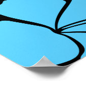 Poster Bright hawaiian sans couture motif avec hippocampe (Coin)