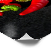 Poster Bright Red Chili's Food Photography (Coin)