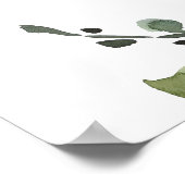 Poster Bright rose orange fille bébé saupoudrer bienvenue (Coin)