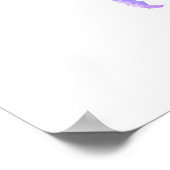 Poster Bright Watercolor Carte du monde Mariage Livre d'o (Coin)