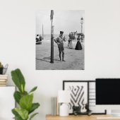 Poster Brighton Beach Lifeguard, début 1900 (Bureau à domicile)