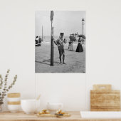 Poster Brighton Beach Lifeguard, début 1900 (Cuisine)