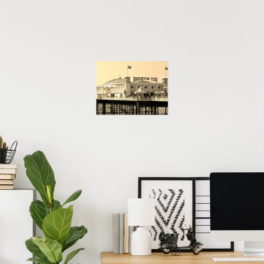 Poster Brighton Pier UK (Bureau à domicile)
