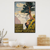 Poster Brigue-Furka-Disentis, Chemin de Fer de la Furka (Cuisine)