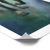 Poster "Brillant Armor" Aquarelle Chevalier (Coin)