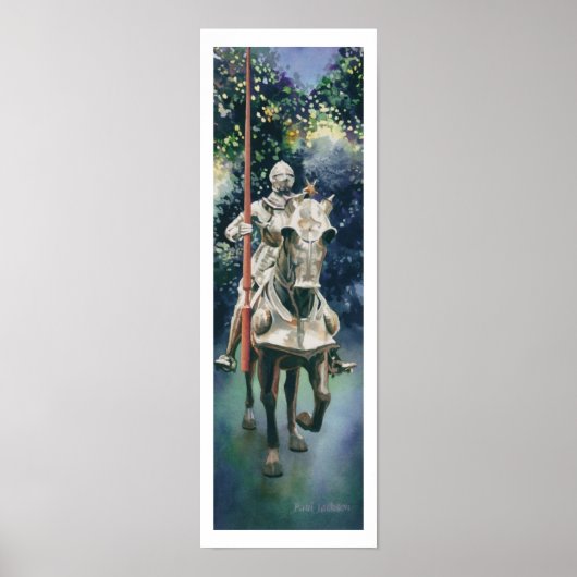 Poster "Brillant Armor" Aquarelle Chevalier (Devant)