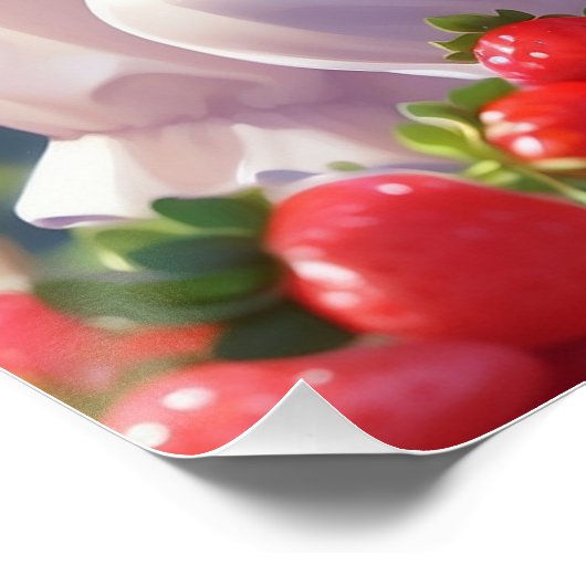 Poster brillant de la princesse de fraise (Coin)