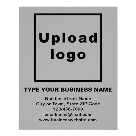 Poster brillant de marque commerciale Grey (Devant)