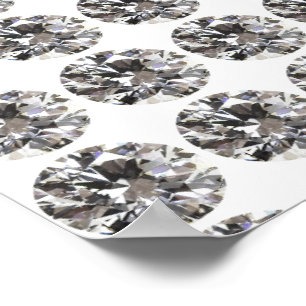 Poster Brillant Diamant rond