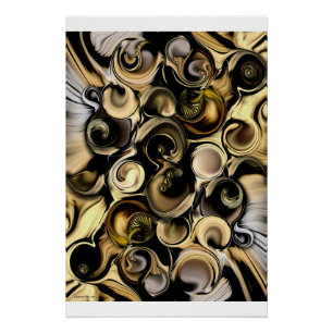 Poster brillant "Dimension Vs Shape"