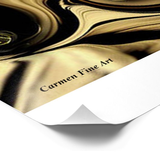 Poster brillant "Dimension Vs Shape" (Coin)