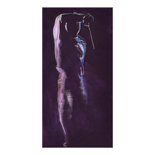 Poster brillant en silhouette