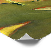 Poster Brillant et Joyeux, Paysage avec Fleurs, (Coin)