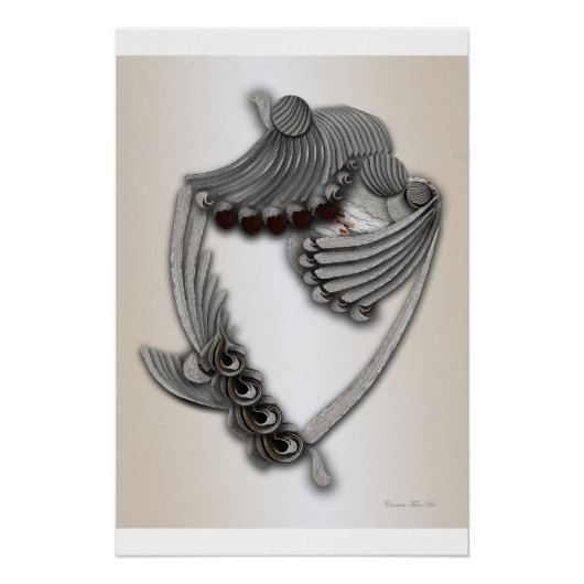 Poster brillant "Jardin Peint" (Devant)