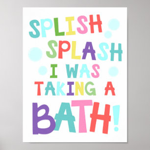 Poster Brillant J'Emmenais Une Salle De Bain