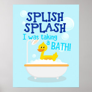Poster Brillant J'Emmenais Une Salle De Bain