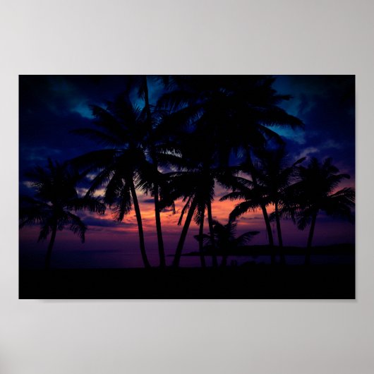 Poster Brillant Ocean Sunset Beach (Devant)