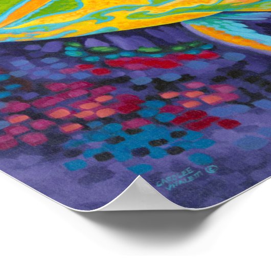 Poster Brillant poisson tropical I (Coin)