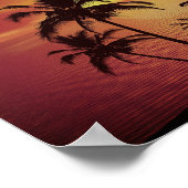 Poster Brillant Sunset Beach Océan (Coin)