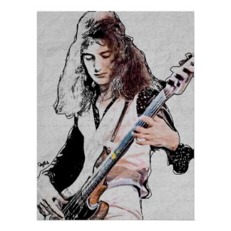 Póster brillante de John Deacon Perfect Poster