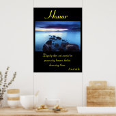 Poster Brillants D'Honneur À Travers Serene Ocean Vistas (Cuisine)