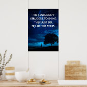 Poster Brille comme l'affiche de motivation étoiles (Cuisine)