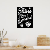 Poster Brille comme un diamant (Cuisine)