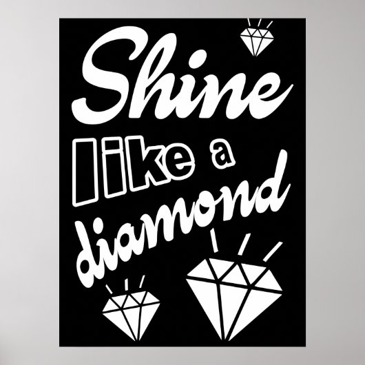 Poster Brille comme un diamant (Devant)