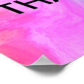 Poster Brille et sois l'étoile que tu es arc-en-ciel (Coin)