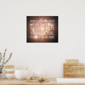 Poster Brille pour que par toi les autres puissent le voi (Cuisine)