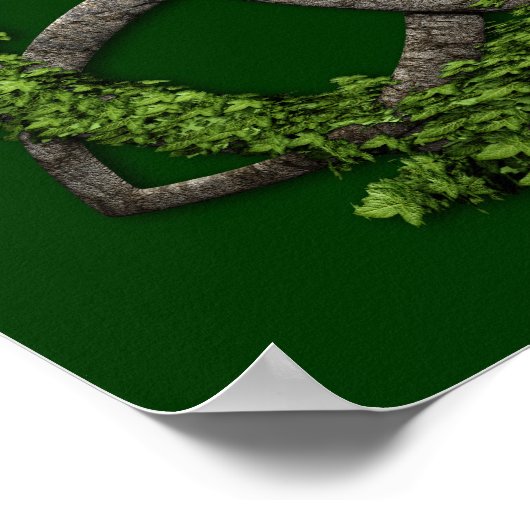 Poster Brin de trinité celtique en pierre (Coin)