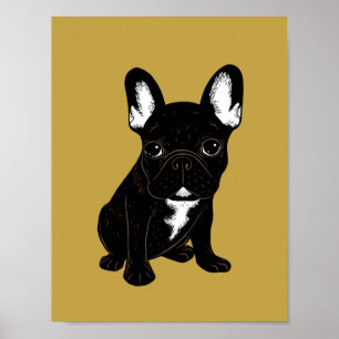 Poster Brindle French Bulldog