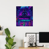 Poster Bring Back The EDM Era - Cosmic DJ Alien Party (Bureau à domicile)