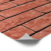 Poster brique de béton Brown (Coin)